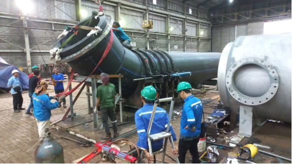 Large Diameter 1600mm Black HDPE Pipe In Indonesia
