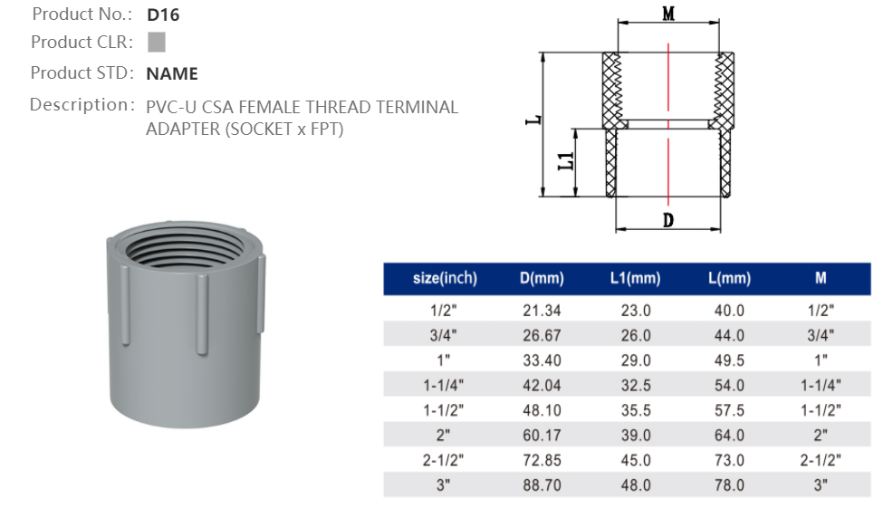 FEMALE ADAPTER