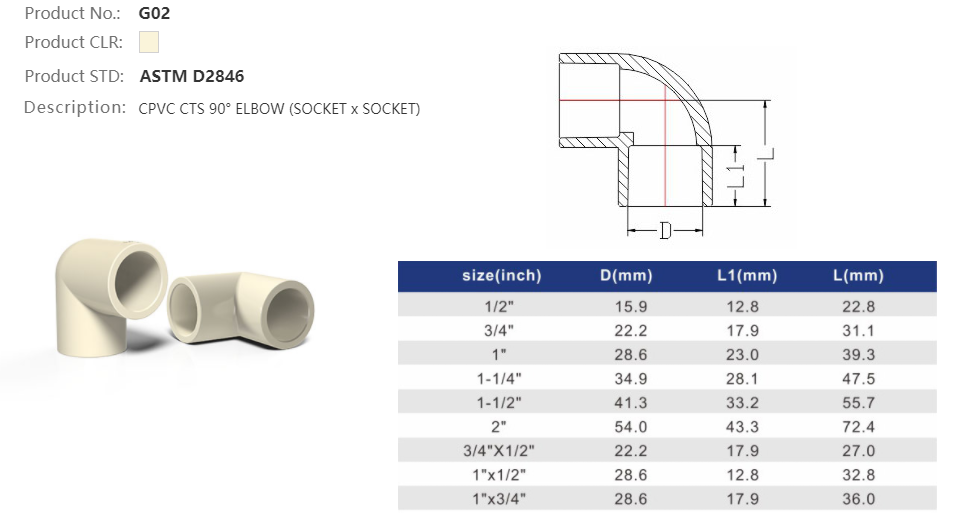 90 DEG ELBOW