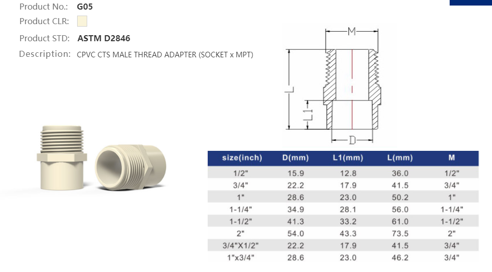 MALE ADAPTER