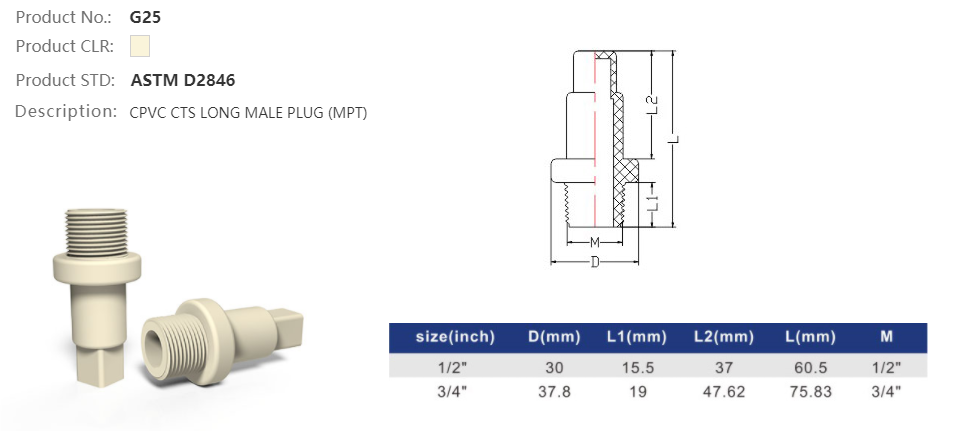 MALE PLUG