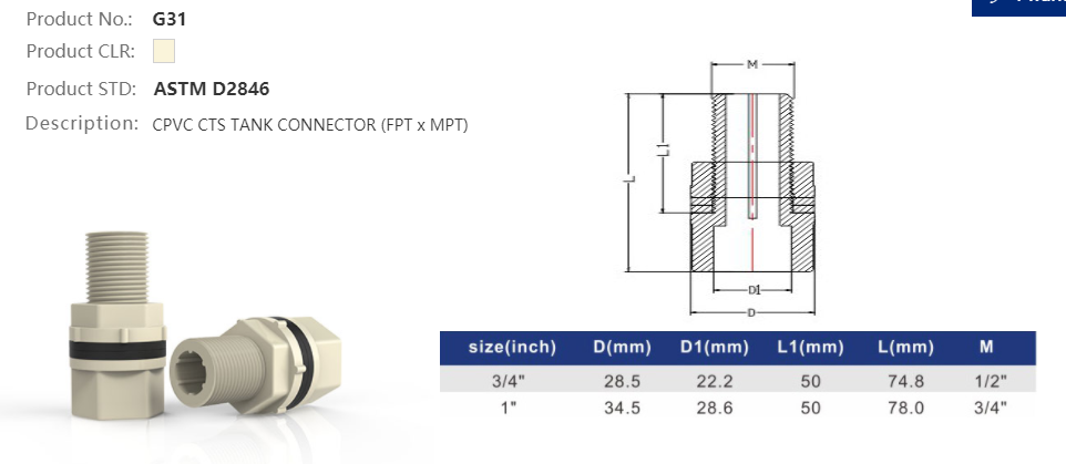 TANK CONNECTOR