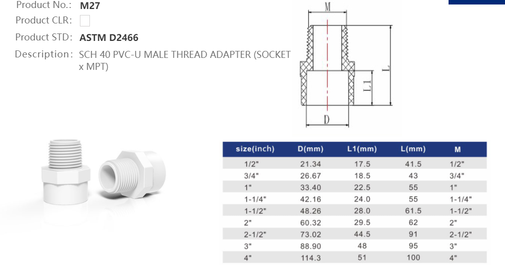 MALE ADAPTER