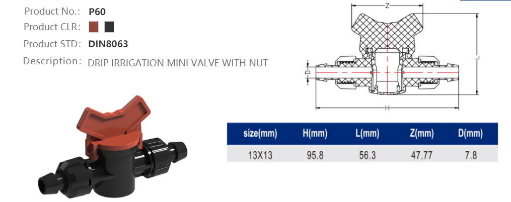 MINI VALVE (TAPE /TAPE)