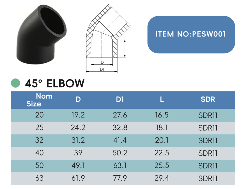 45° ELBOW
