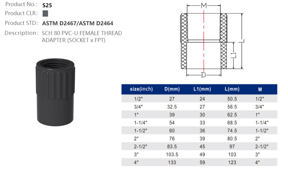 FEMALE ADAPTER