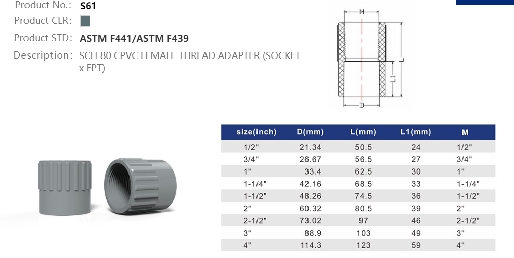 FEMALE ADAPTER