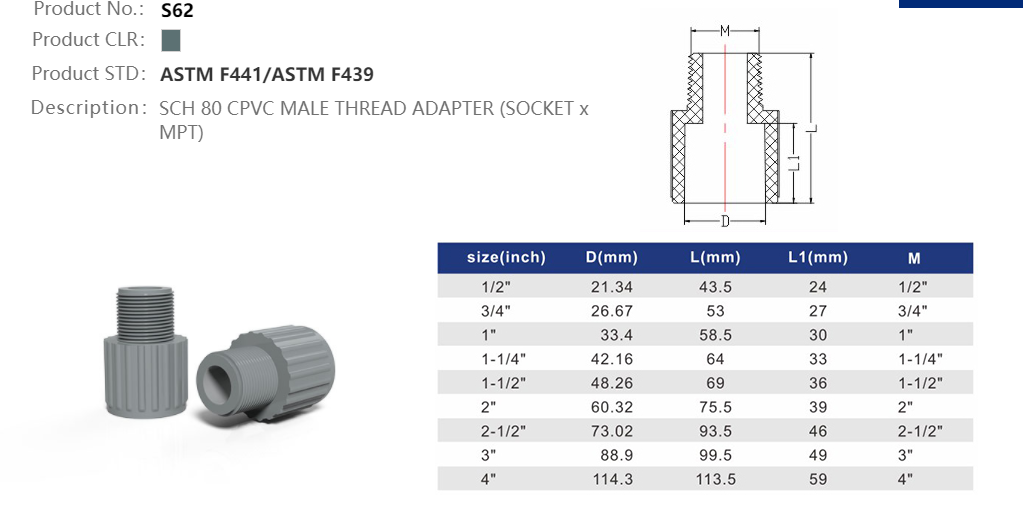 MALE ADAPTER