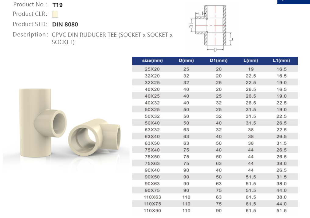 REDUCER TEE