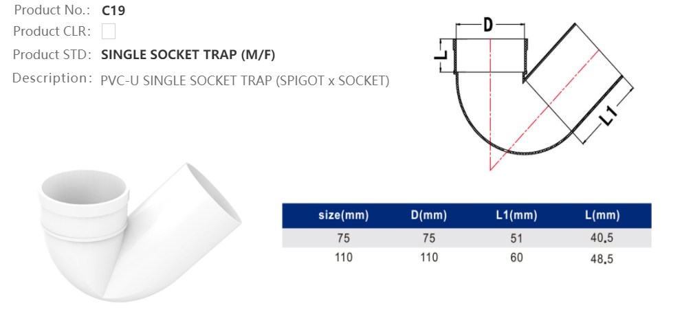 SINGLE SOCKET TRAP (M/F)