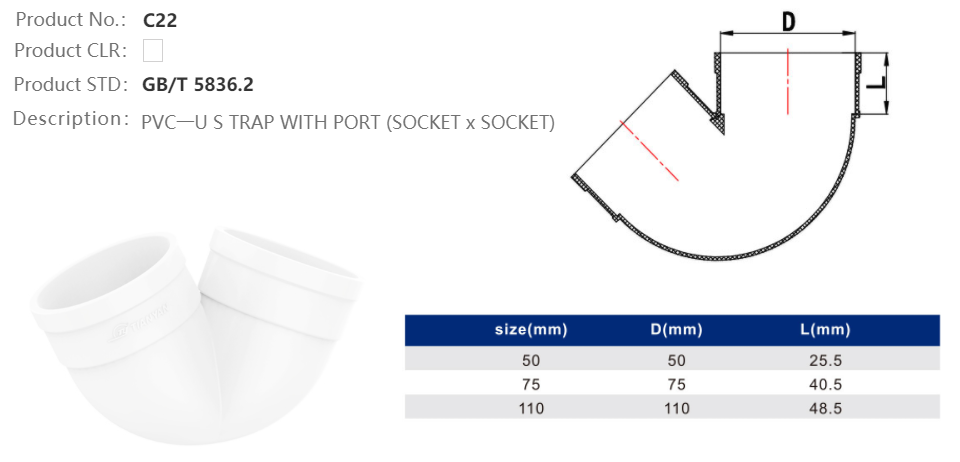 DOUBLE SOCKET TRAP (F/F)