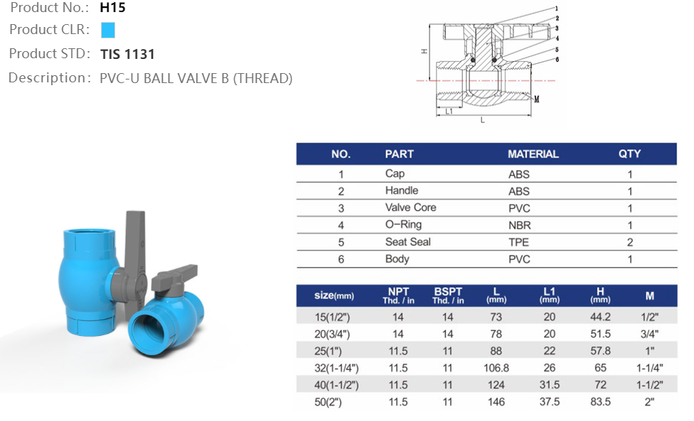 BALL VALVE (THREAD)