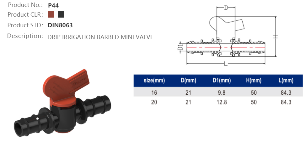 MINI VALVE (BARB /BARB)
