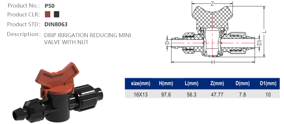 MINI VALVE (TAPE /TAPE)