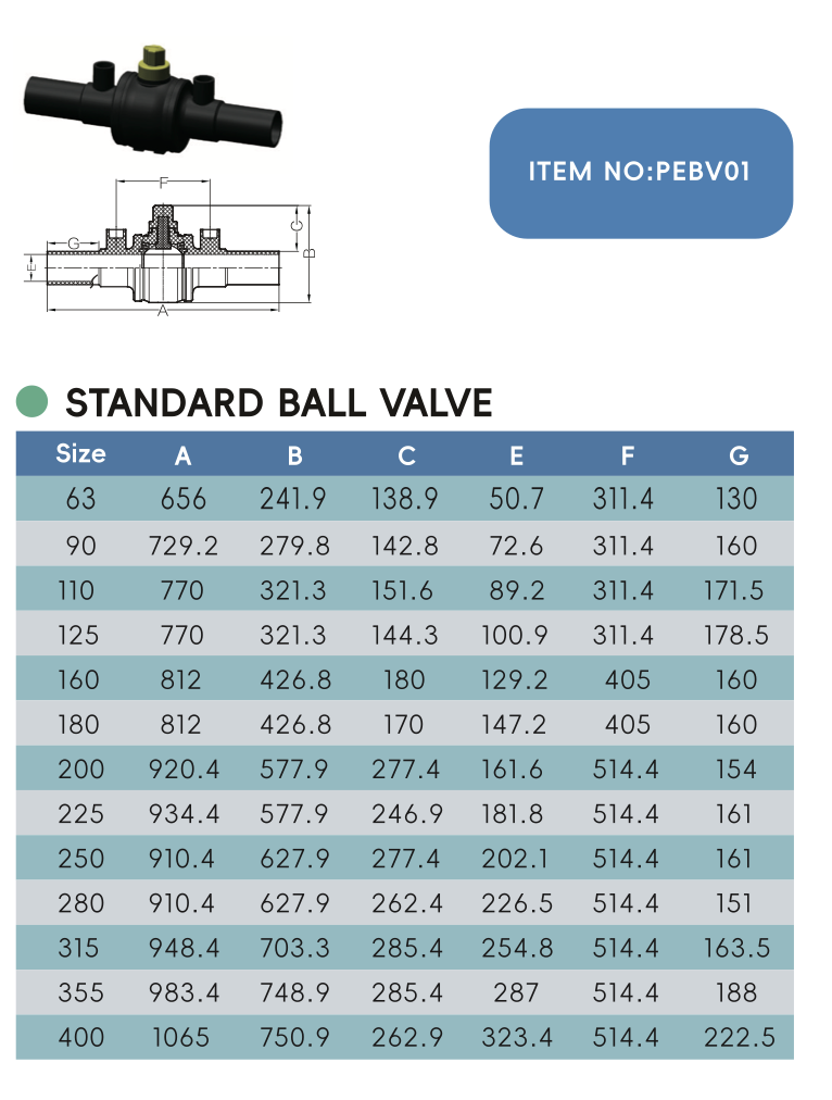 STANDARD BALL VALVE