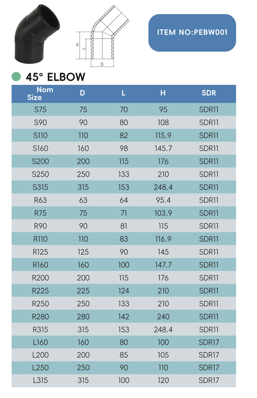 45° ELBOW