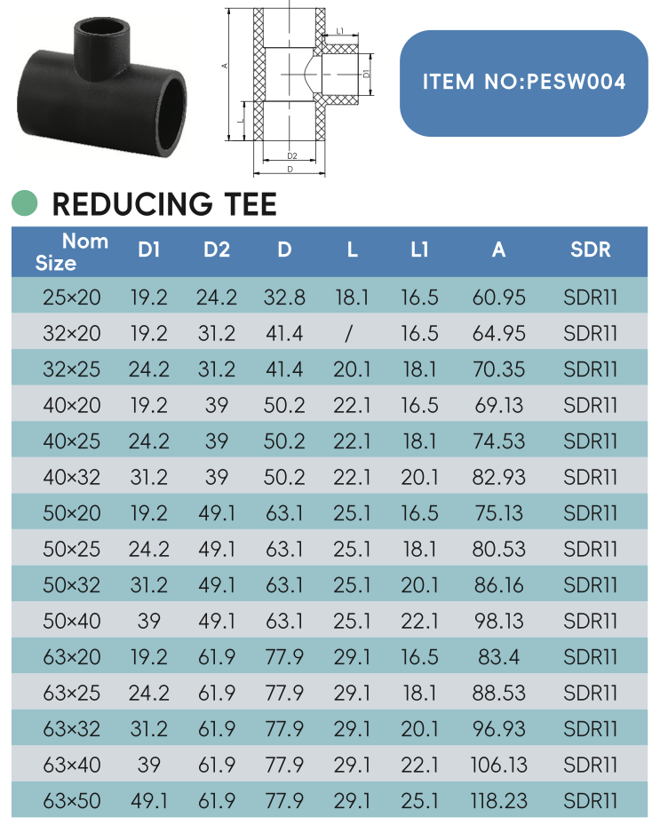 REDUCING TEE