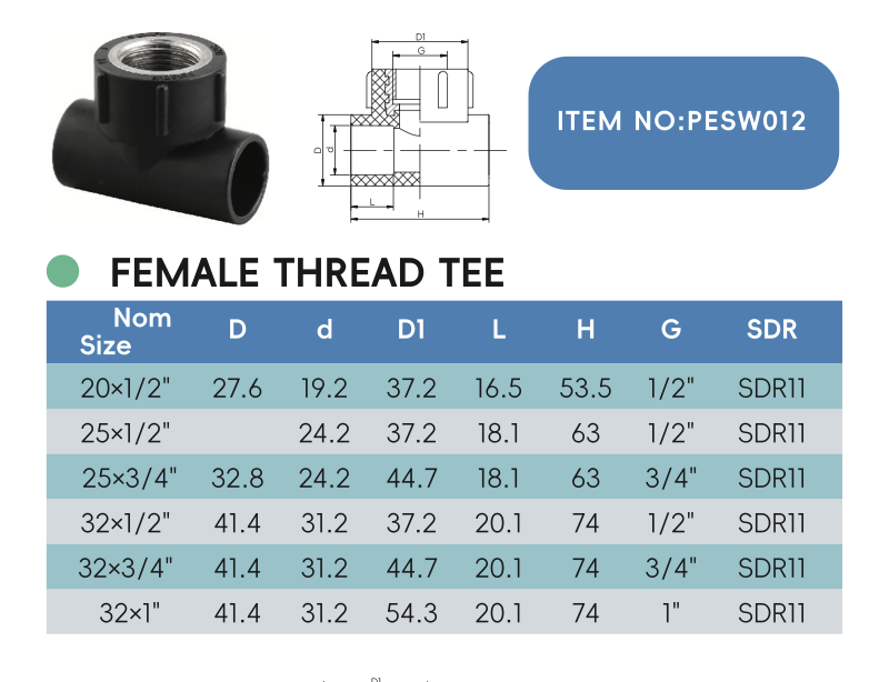 FEMALE THREAD TEE