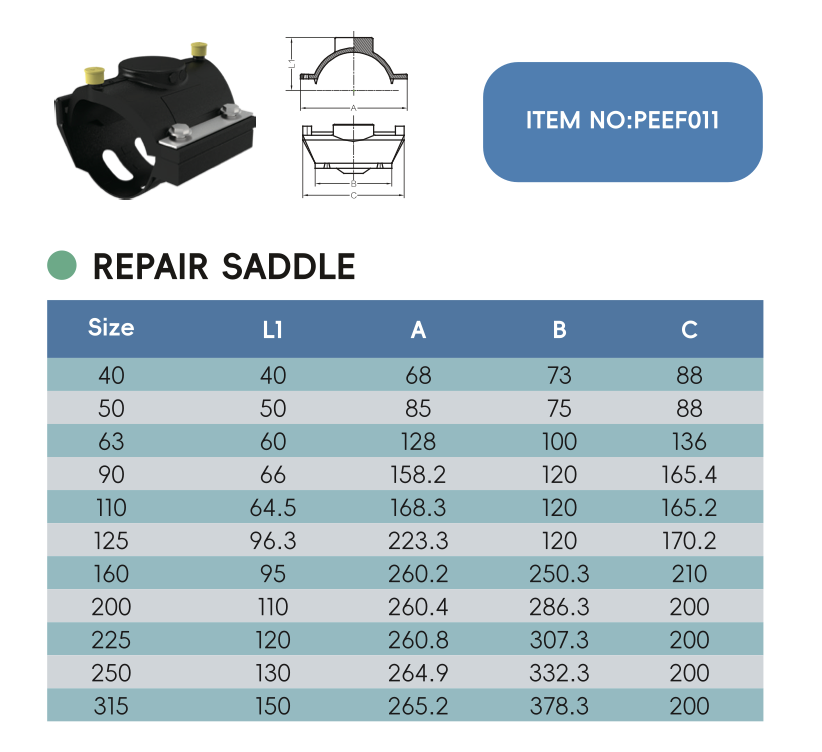 REPAIR SADDLE